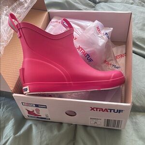 XTRATUF Pink Ankle Boots